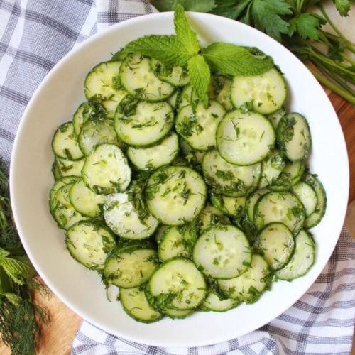 Cucumber & Mint Salad — Crunchy Calmness - nutriworld