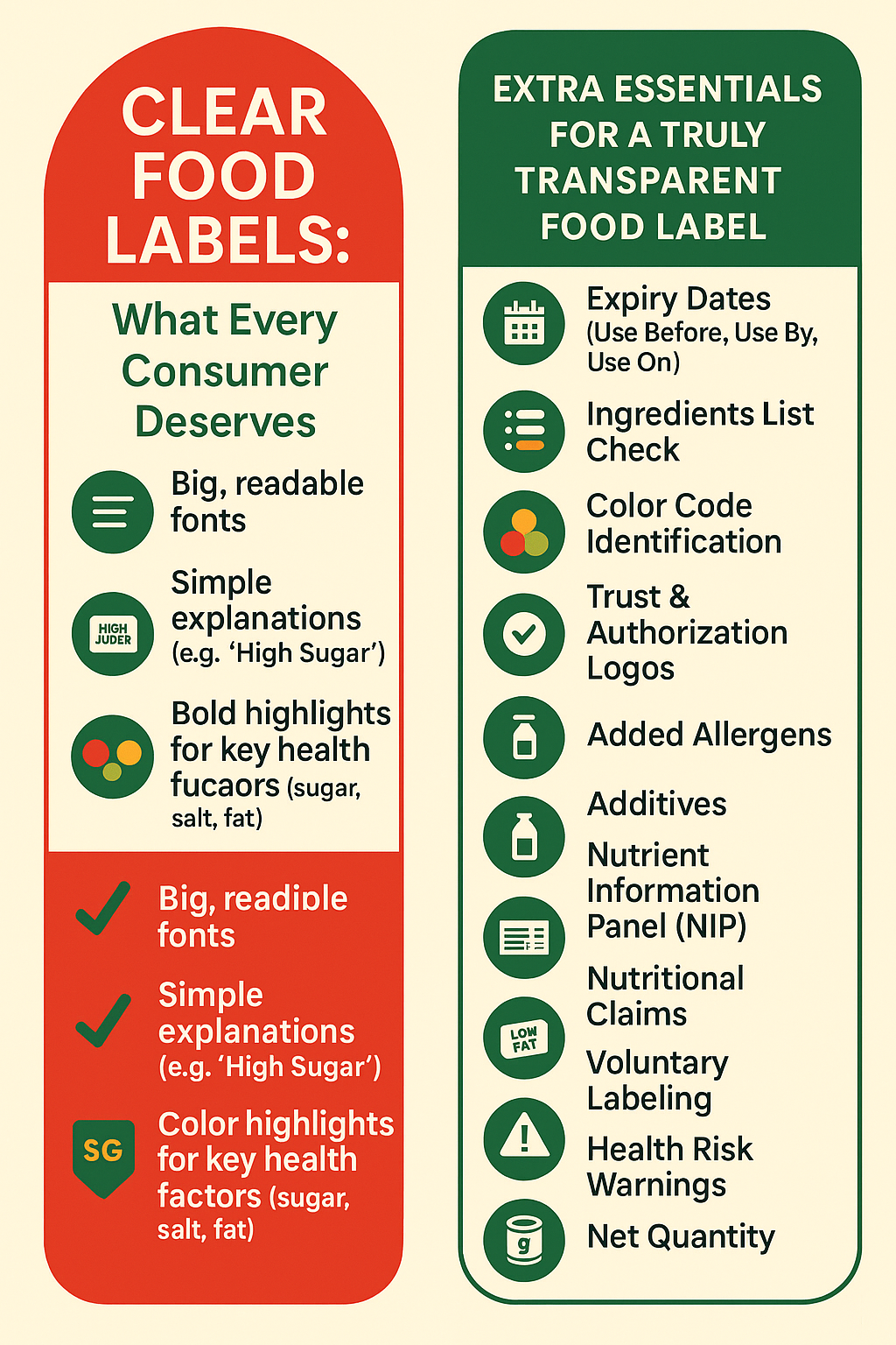 Extra Essentials for a Truly Transparent Food Label