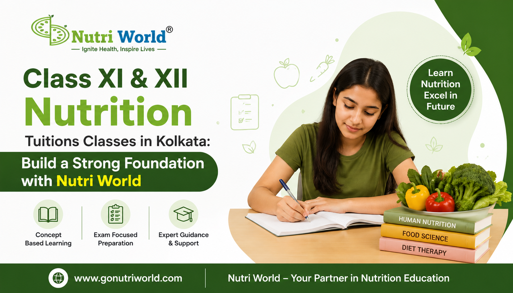 Class XI & XII Nutrition Tuitions Classes in Kolkata: Build a Strong Foundation with Nutri World