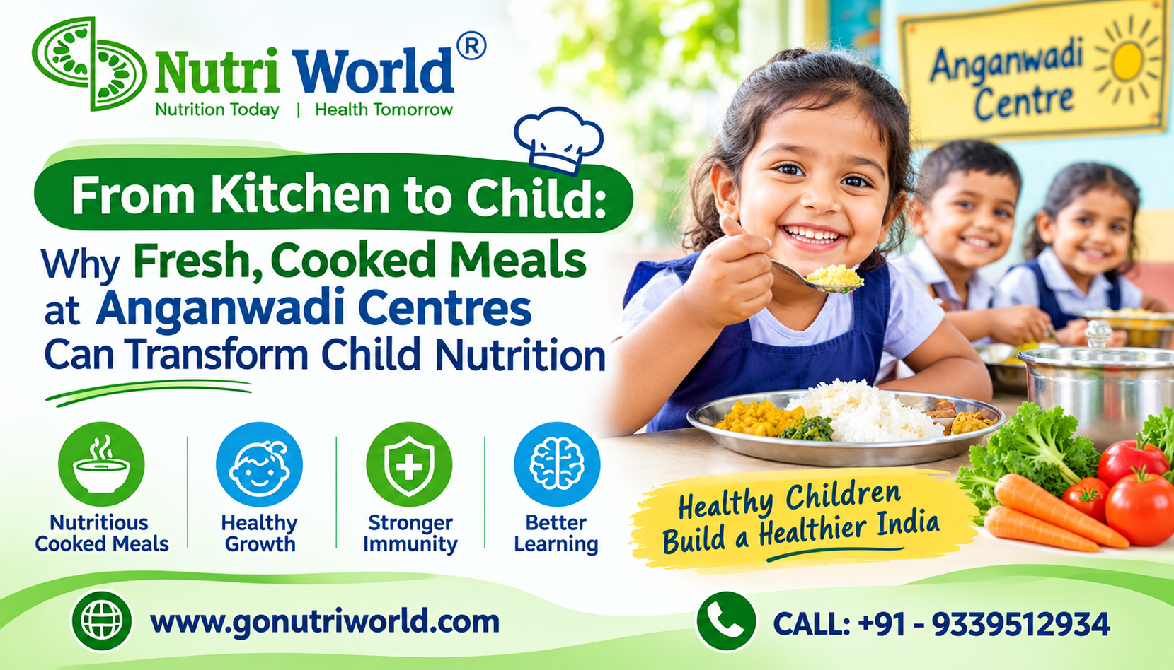 From Kitchen to Child: Why Fresh, Cooked Meals at Anganwadi Centres Can Transform Child Nutrition